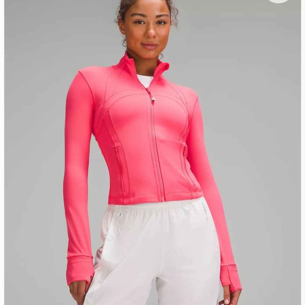 Hot pink defying jacket size 0 never worn
